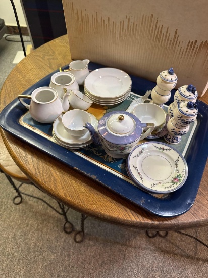 Hersheys Tray and Miscellaneous Tea sets Basement