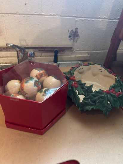 Christmas Ornaments and more Basement