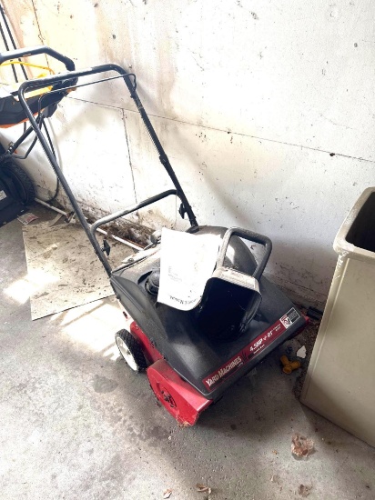 Yard Machines Snow Blower Garage