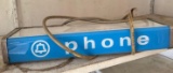 Vintage Pay Phone light Garage