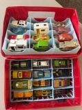 HotWheels/matchbox vehicles with case