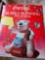 Coca cola bubble blowing polar bear ornament
