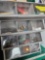 Storage bin with contents