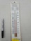 Twelve inch tall advertising thermometer