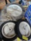 3 lawnmower wheels