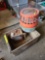 Small portable heater with fuel can