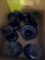 8- Deep Blue Margarita glasses