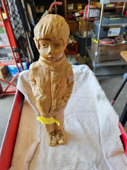 17 inch tall pottery figure