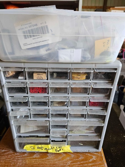 2 boxes model car parts