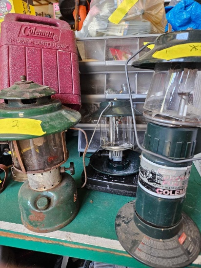 3 coleman lanterns