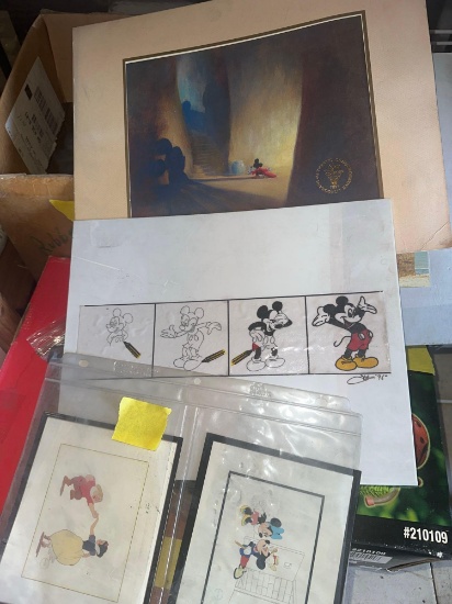 3- Walt Disney drawings