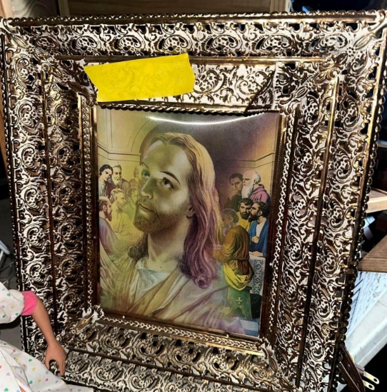 Framed religious picture