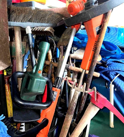 Large barrel of tools