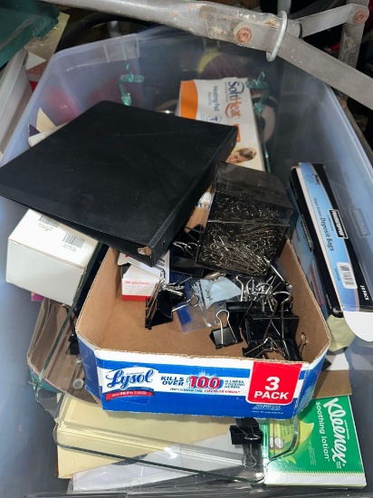 Box of office supplies