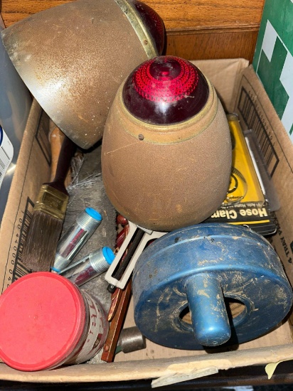 box of tools/car lights