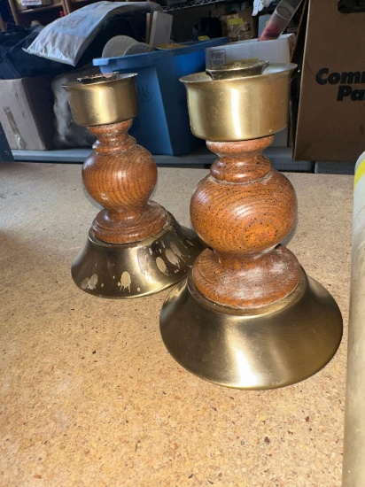 Pair candle holders