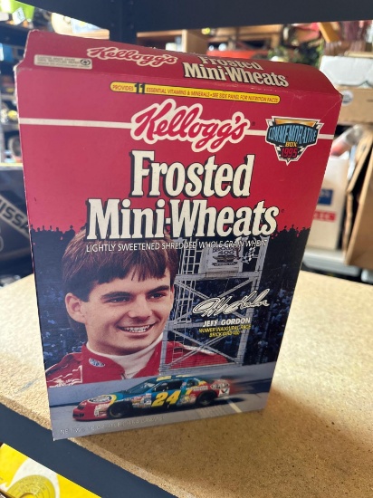 Vintage Jeff Gordon kelloggs frosted mini wheats cereal box