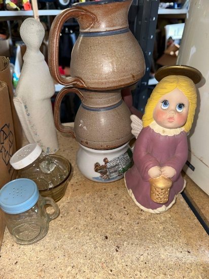 Nicodemus Mid Century Pottery and Misc Glassware