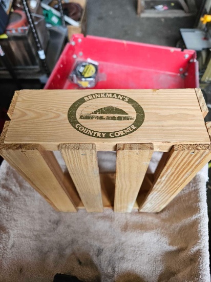 9x12 wood advertising crate