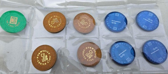 9 casino tokens