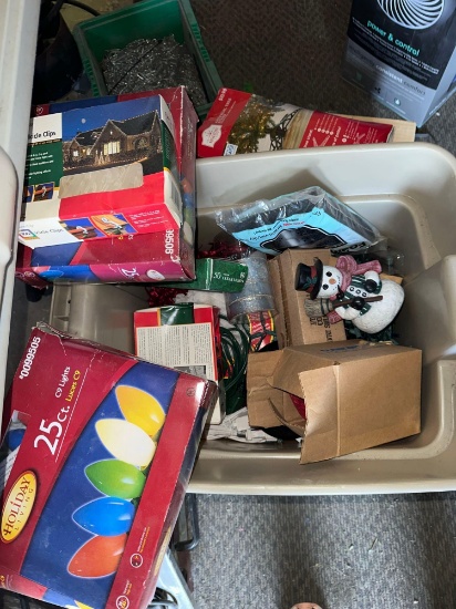 Assorted Christmas decorations