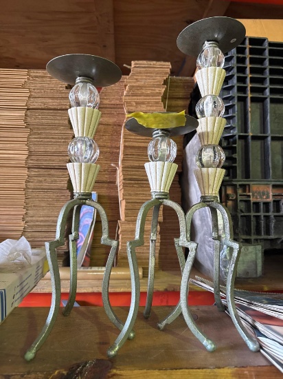 3- Matching candle holders
