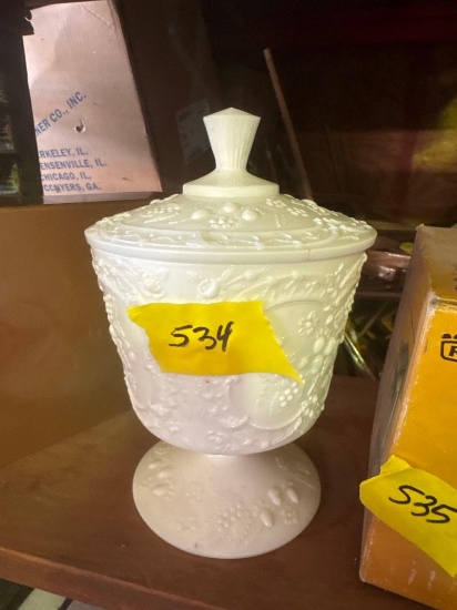 Milk Glass Candy Dish