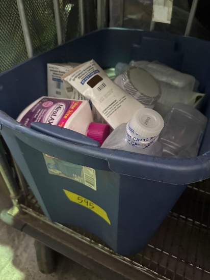 Tote of Medical Supplies