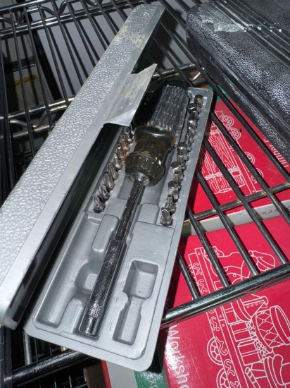 Screwdriver with bits set