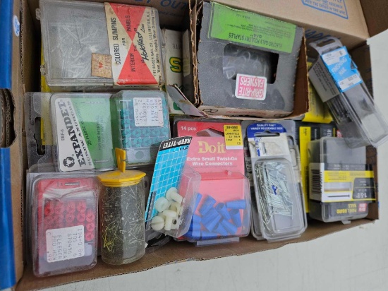 box lot of assorted fasteners