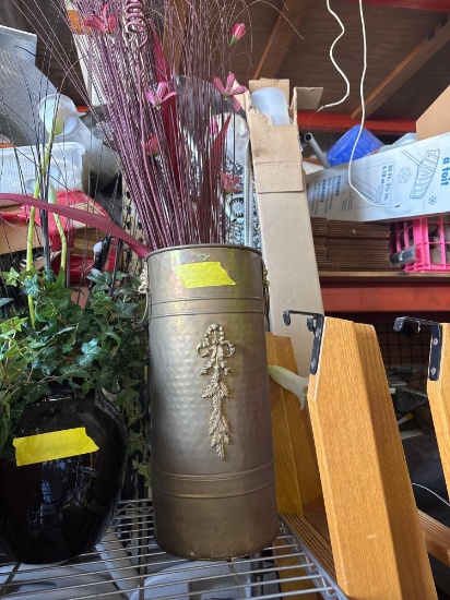 18 in Metal Vase