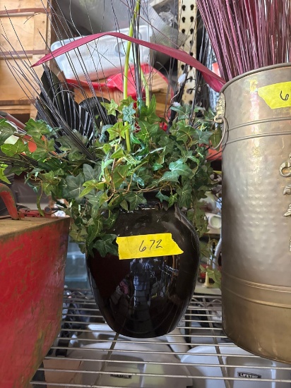 10 in Black Vase