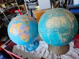 2 ten inch globes
