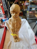 17 inch tall pottery figure