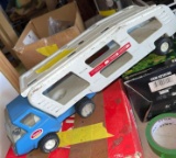 vintage Tonka pressed steel mini motor mover truck and car carrier