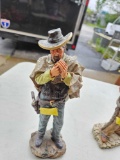 12 inch tall composite cowboy statue