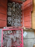 32 vintage milk bottles