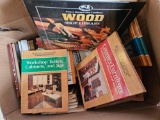 Box of wood shop and craft books