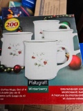 4 new coffee mugs