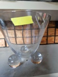 8 inch footed bowl and vase