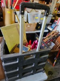 rolling tote with content