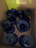 8- Deep Blue Margarita glasses