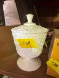 Milk Glass Candy Dish