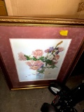 Framed Signed Flower Picture