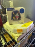 Collectable plates and Snow Village figure