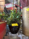 10 in Black Vase