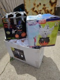 3 halloween yard ornaments