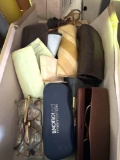 assorted eye glasses/cases