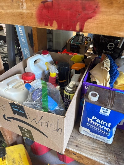 Motorcycle cleaners paint thinner and more