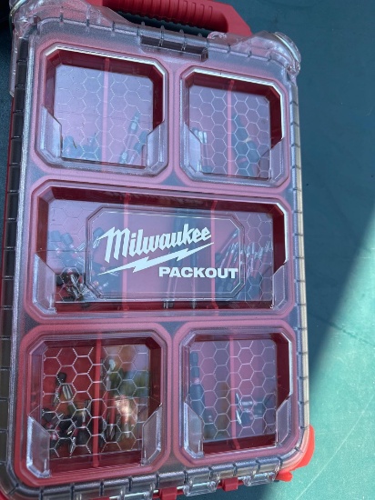 Milwaukee case with drill bits